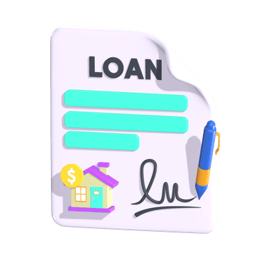 Illustration of home loan concept