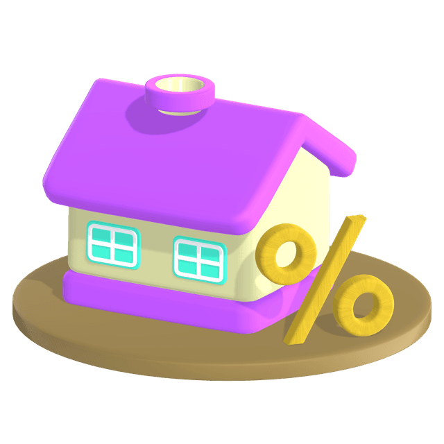 Illustration of home loan concept