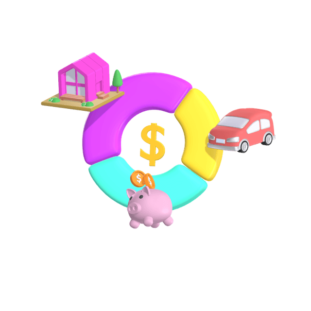 Illustration of home loan concept
